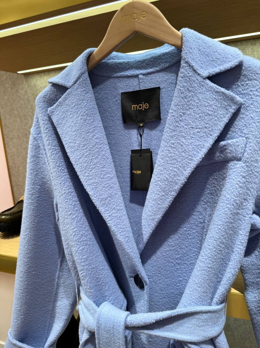 MAJE Coats side view - Women's luxury Clothes