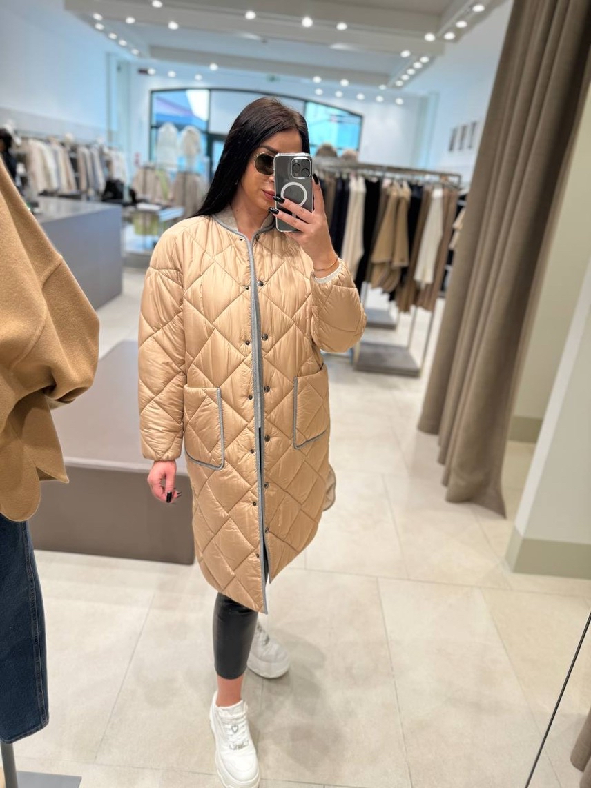 PESERICO Down jacket front view - Women's luxury Clothes
