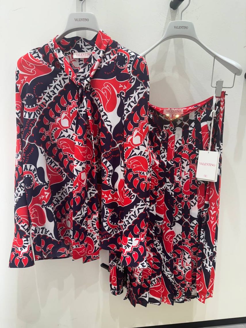 Clothes Valentino Top Womens Red Valentino Cotton Crew-Neck