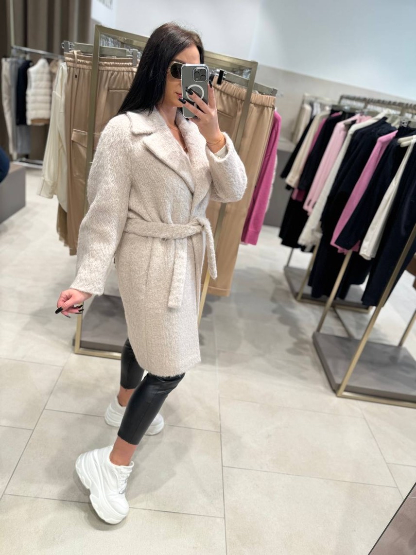 PESERICO Coats side view - Women's luxury Clothes