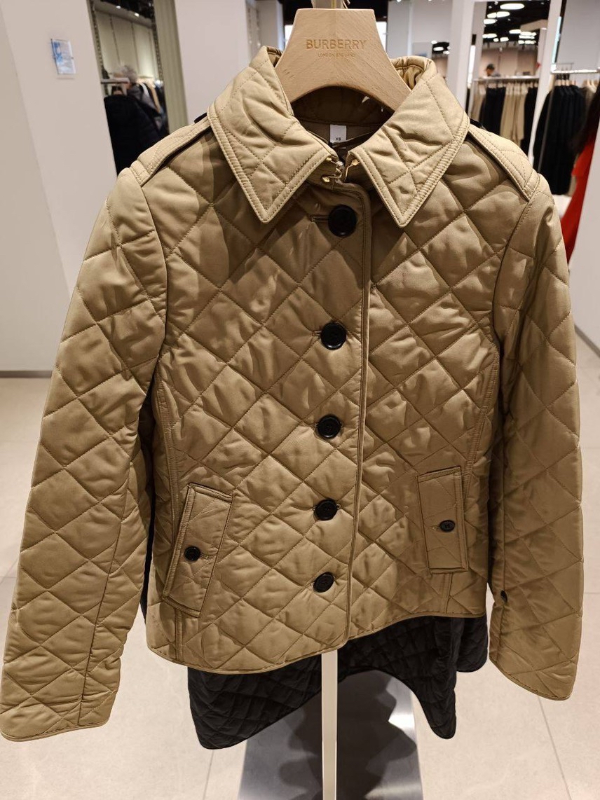 BURBERRY Down jacket front view - Women's luxury Clothes