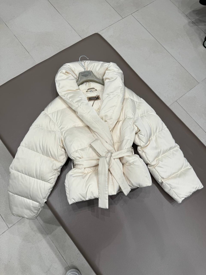 PESERICO Down jacket side view - Women's luxury Clothes