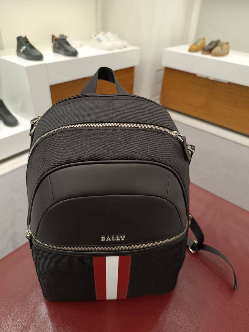 BALLY Backpack side view - Men's luxury Bags