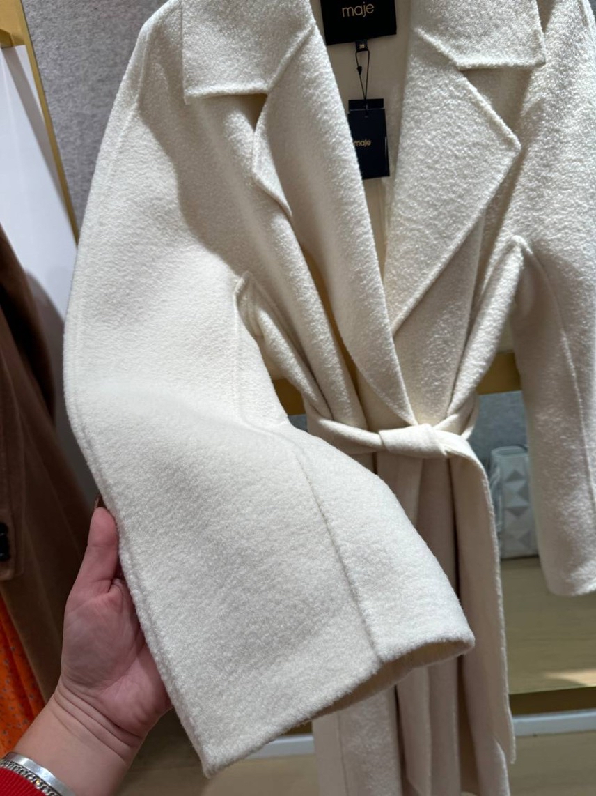 MAJE Coats side view - Women's luxury Clothes