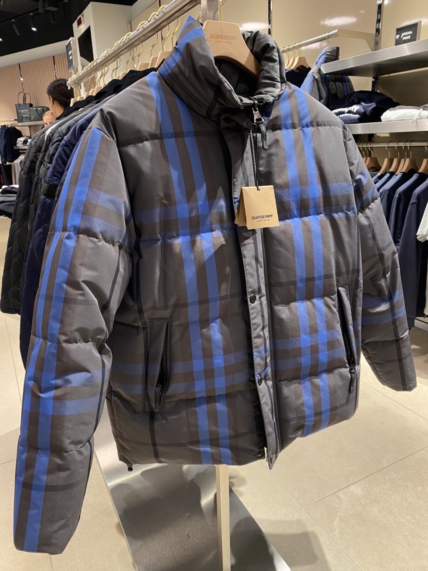 BURBERRY Down jacket front view - Men's luxury Clothes