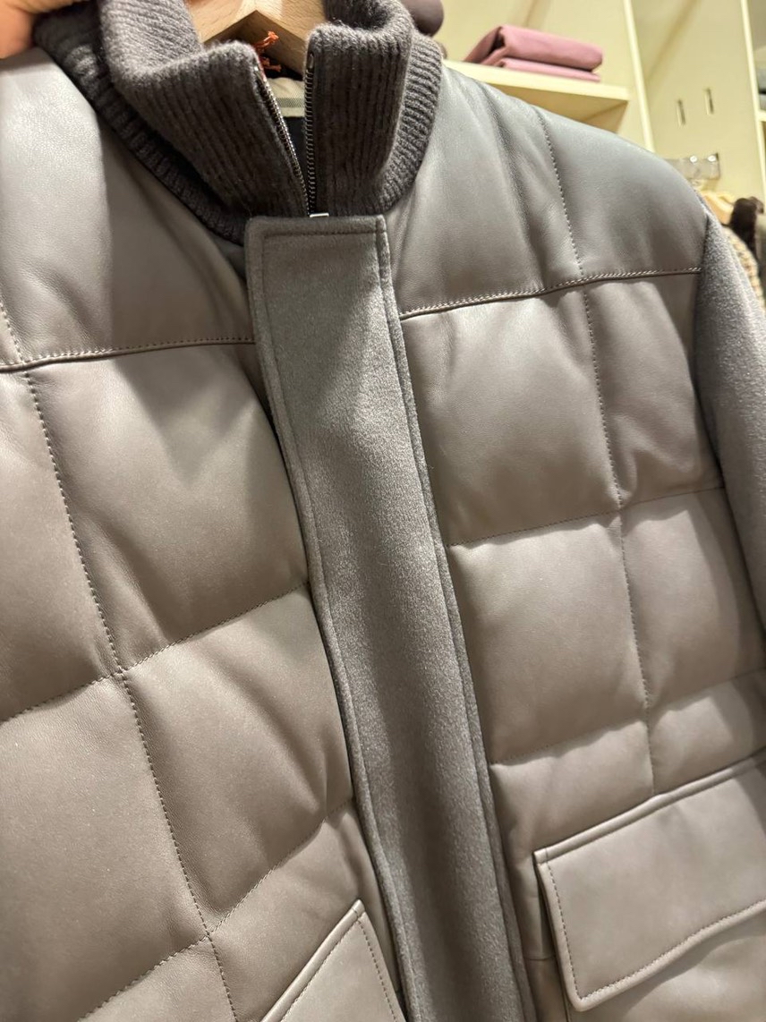 LORO PIANA Down jacket side view - Men's luxury Clothes