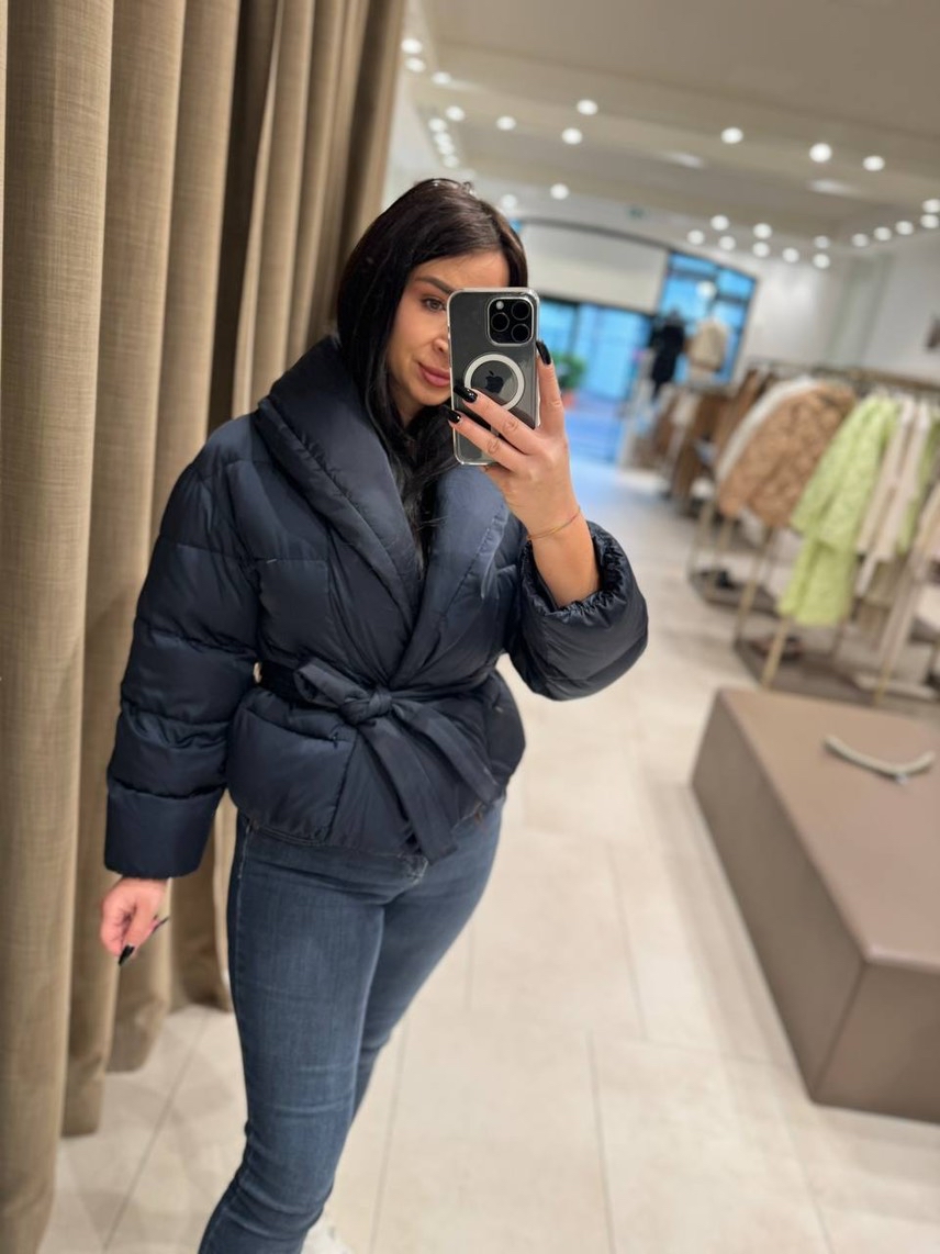 PESERICO Down jacket side view - Women's luxury Clothes