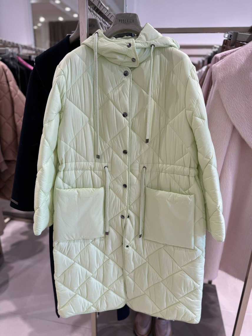 PESERICO Down jacket side view - Women's luxury Clothes