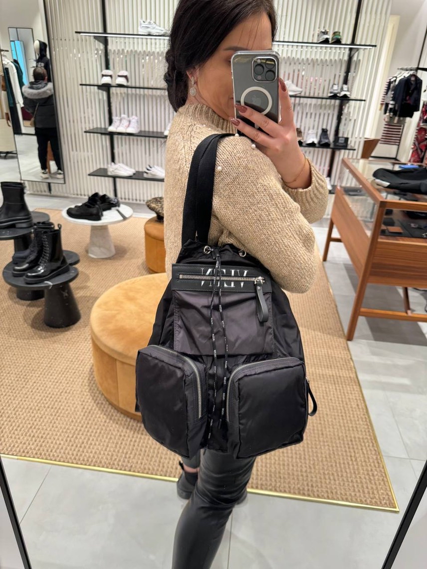 VALENTINO GARAVANI Backpack side view - unisex luxury Bags