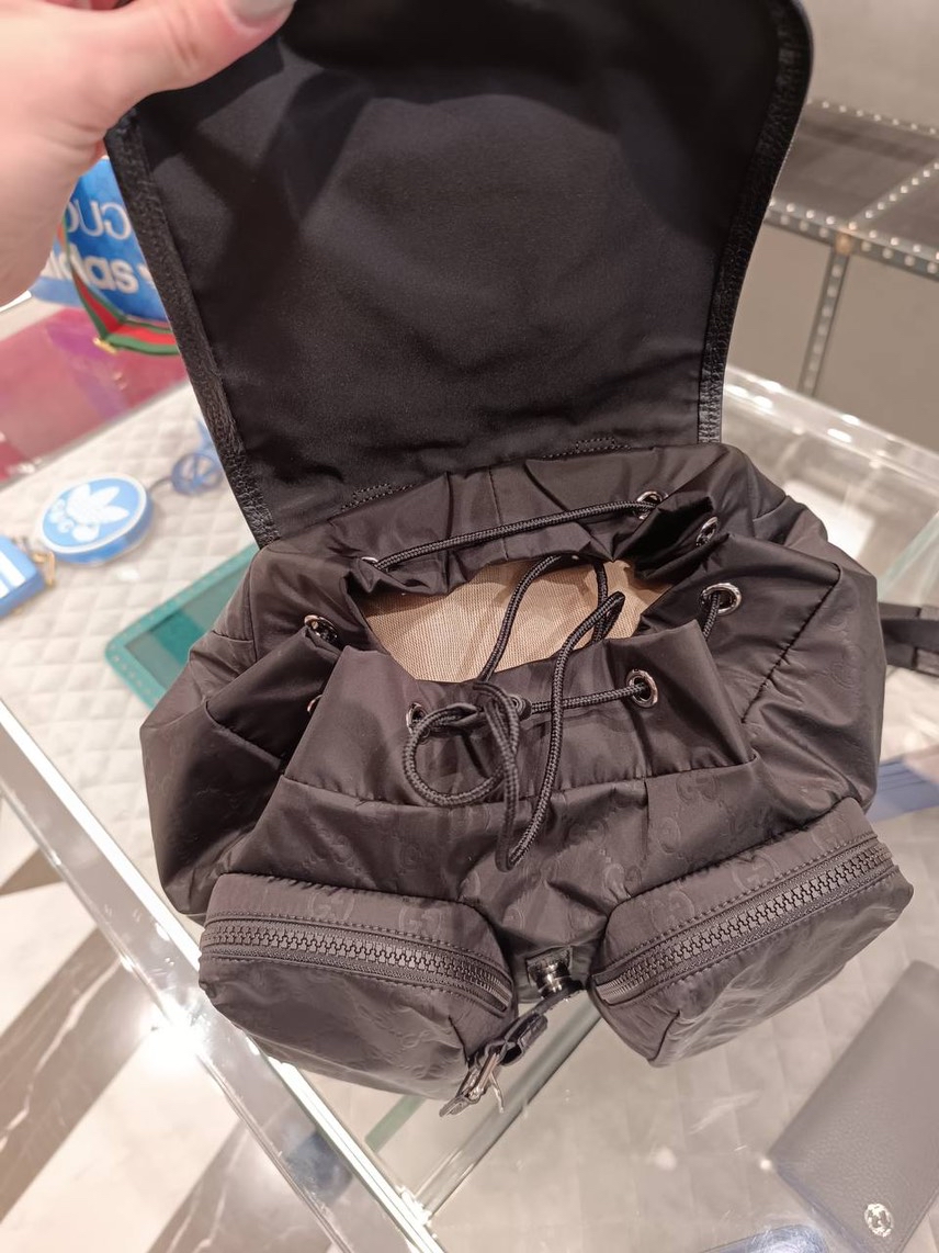 GUCCI Backpack side view - Men's luxury Bags