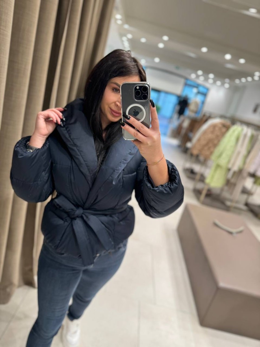PESERICO Down jacket side view - Women's luxury Clothes