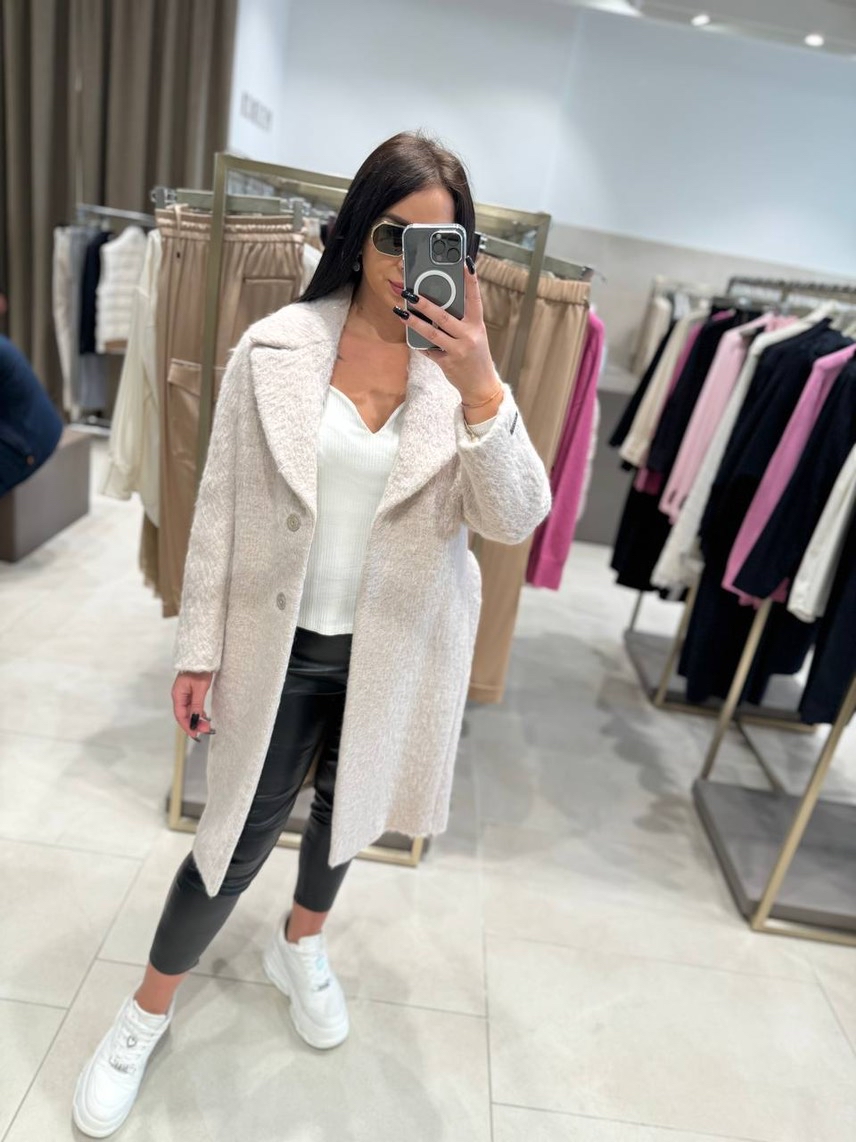 PESERICO Coats side view - Women's luxury Clothes