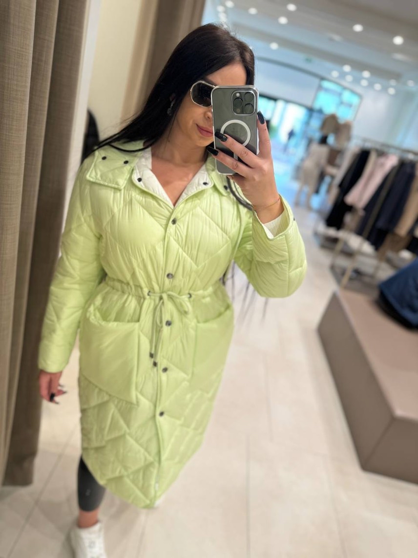 PESERICO Down jacket side view - Women's luxury Clothes