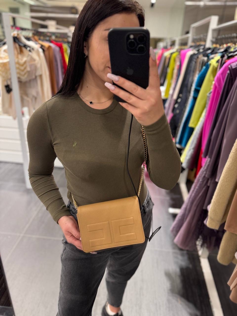 ELISABETTA FRANCHI Crossbody bags side view - Women's luxury Bags
