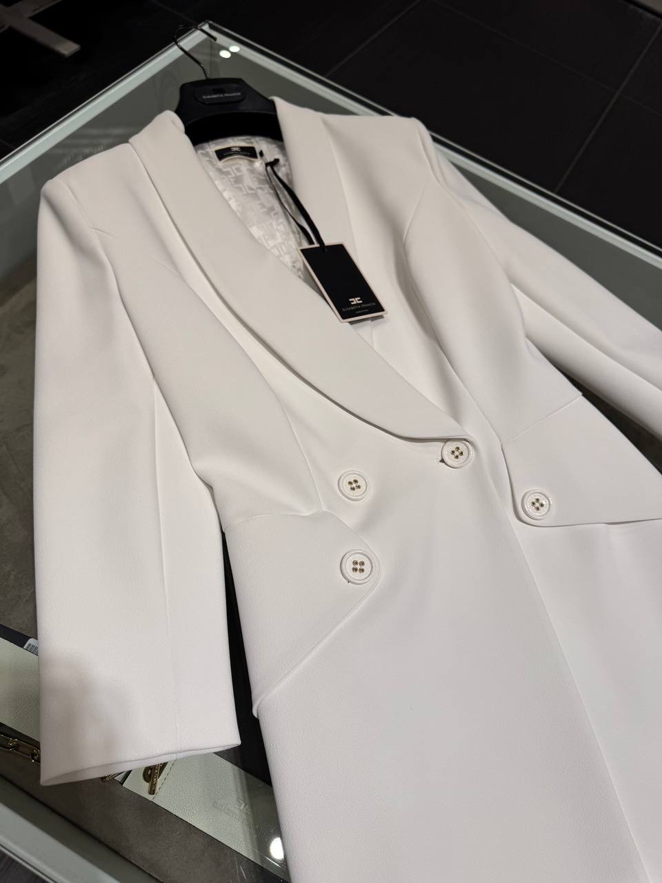 ELISABETTA FRANCHI Coats side view - Women's luxury Clothes