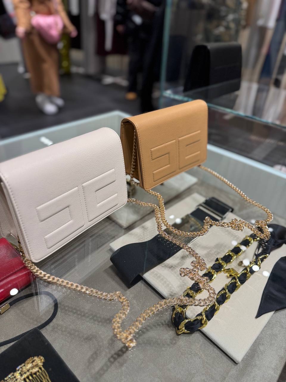 ELISABETTA FRANCHI Crossbody bags side view - Women's luxury Bags