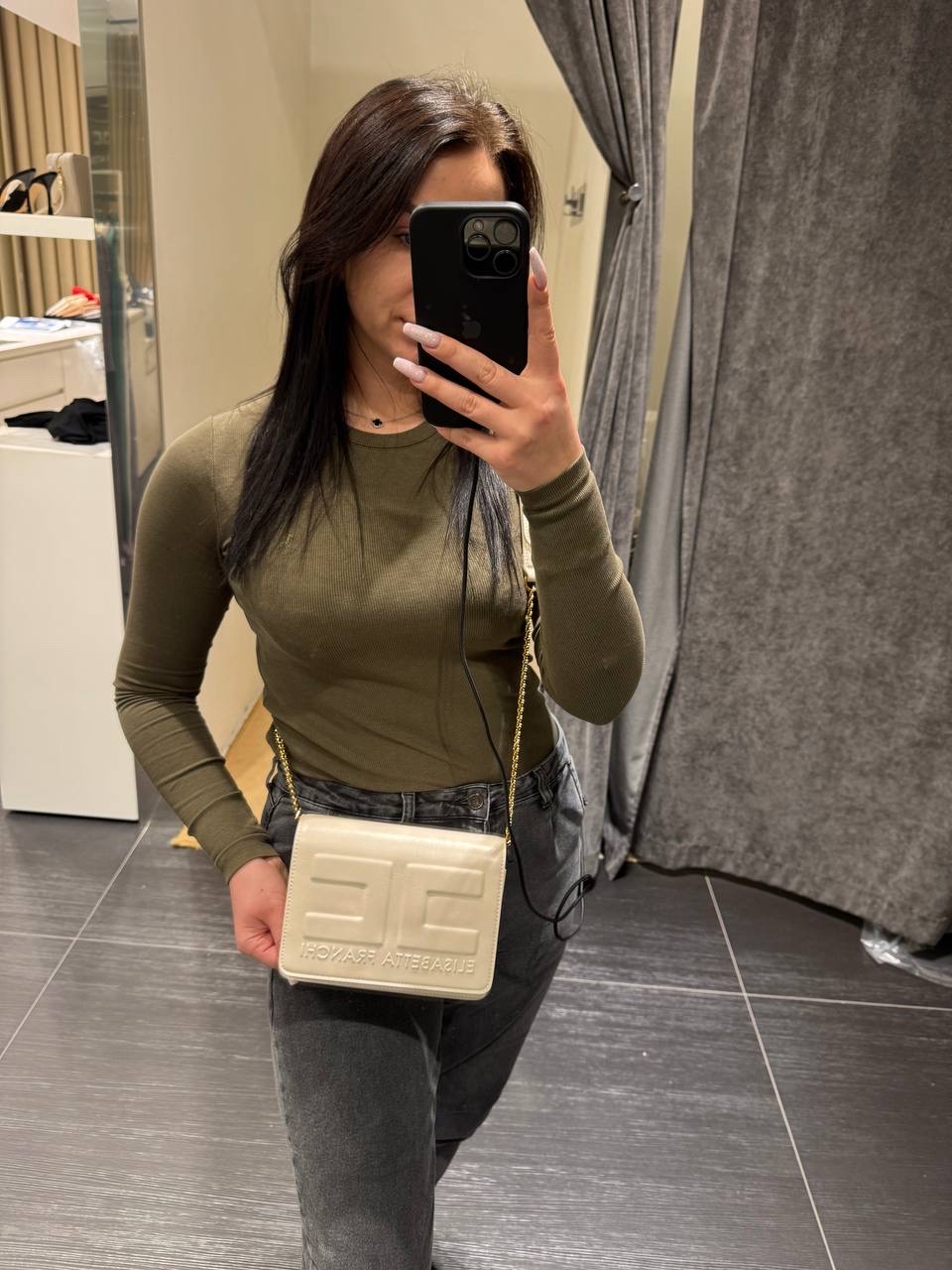 ELISABETTA FRANCHI Crossbody bags side view - Women's luxury Bags