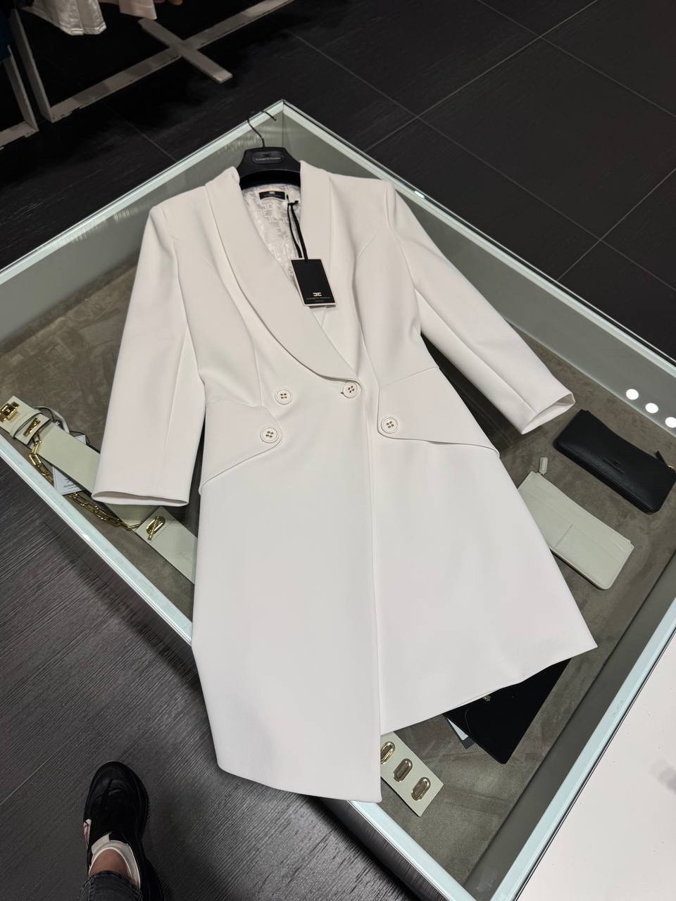 ELISABETTA FRANCHI Coats front view - Women's luxury Clothes