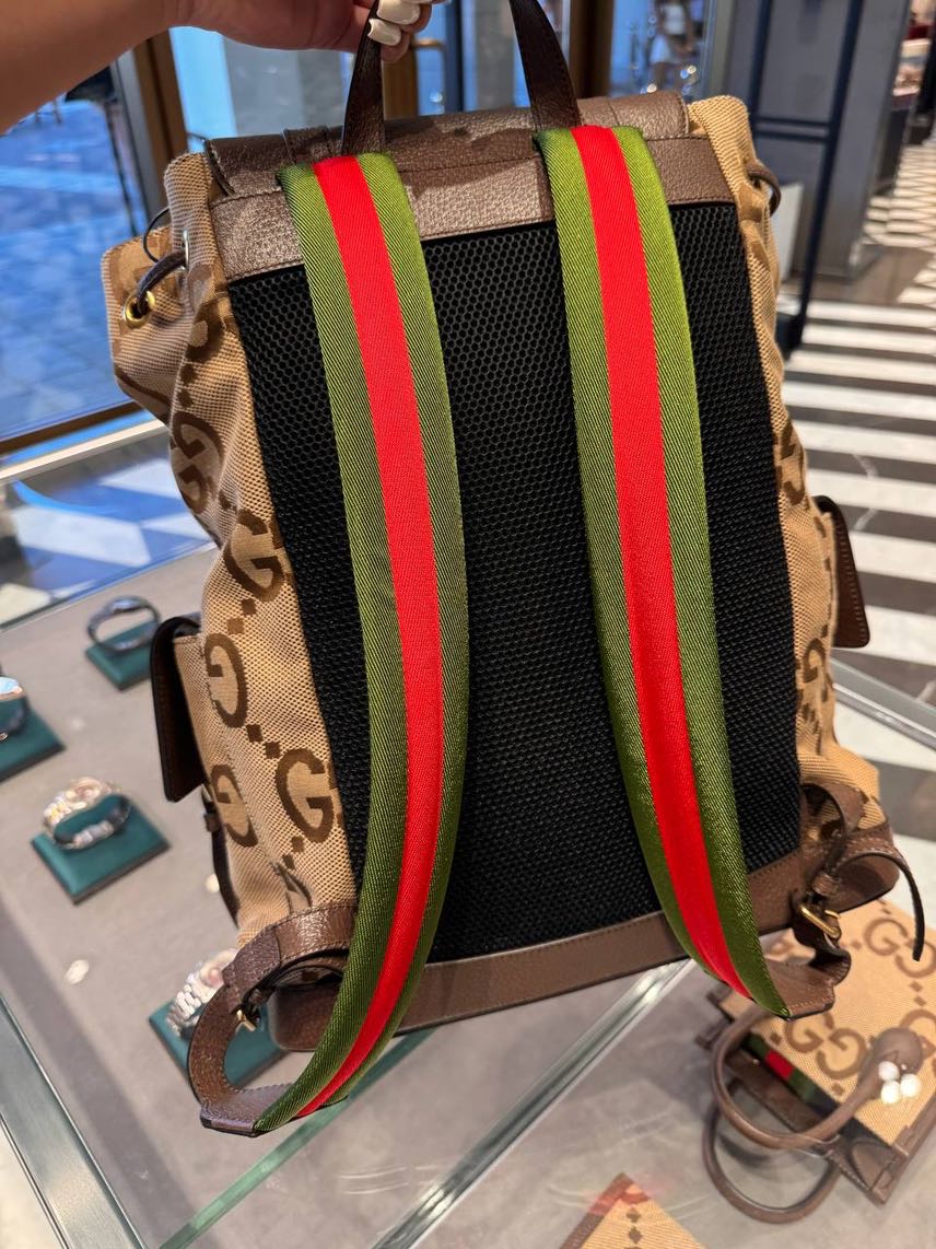 GUCCI Backpack side view - Men's luxury Bags