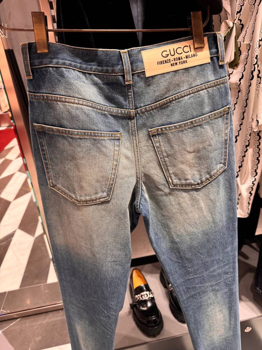 GUCCI Denim side view - Men's luxury Clothes