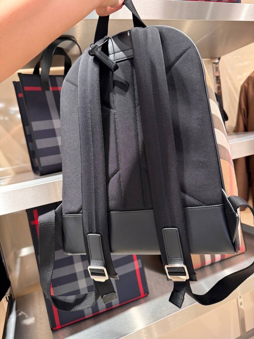 BURBERRY Backpack side view - Men's luxury Bags