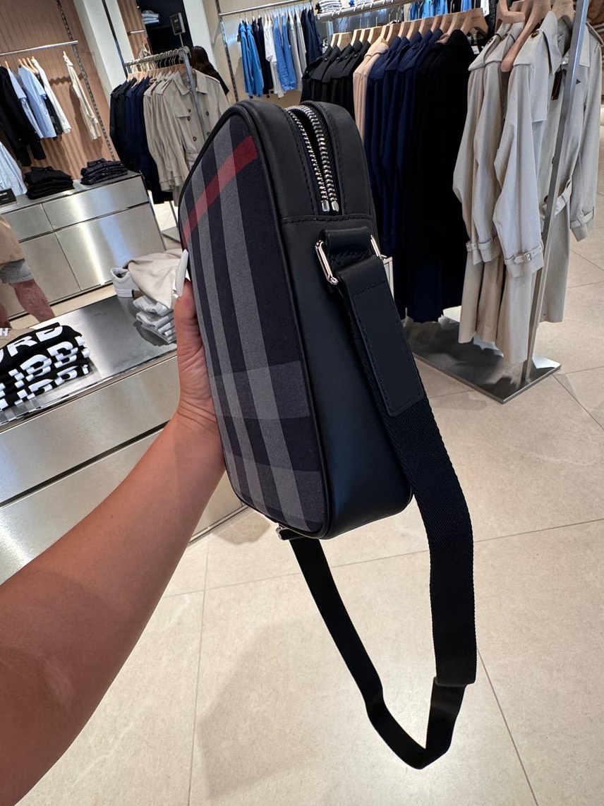 BURBERRY Messenger bags side view - Men's luxury Bags