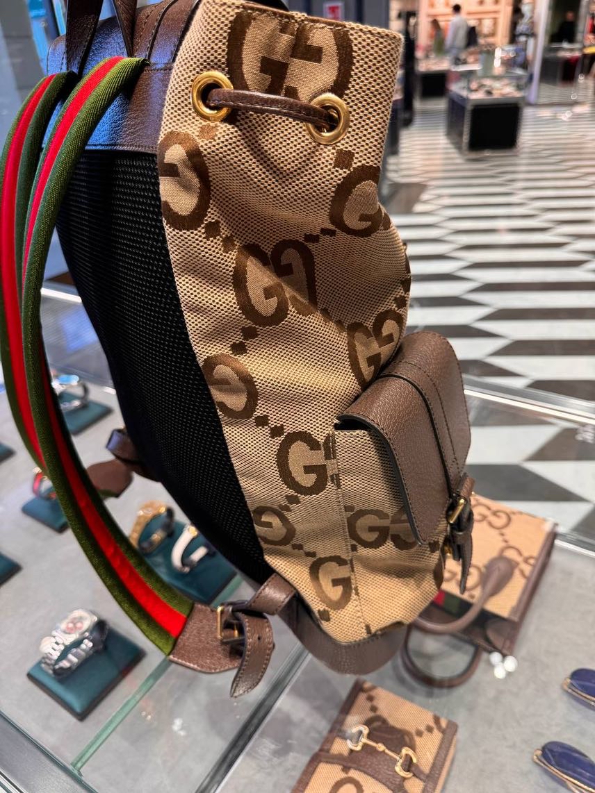 GUCCI Backpack side view - Men's luxury Bags