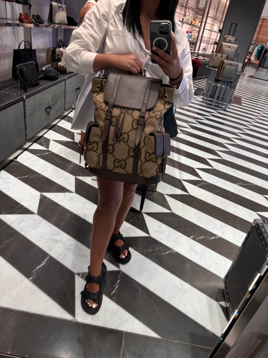 GUCCI Backpack side view - Men's luxury Bags