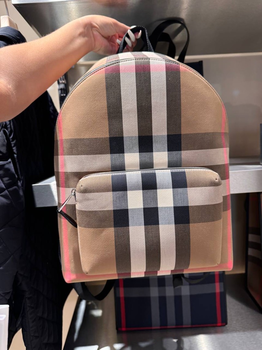 BURBERRY Backpack front view - Men's luxury Bags