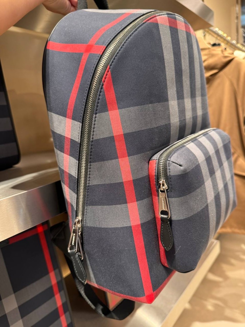 BURBERRY Backpack side view - Men's luxury Bags