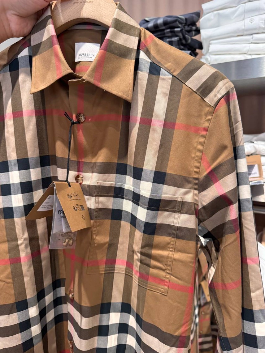 BURBERRY Shirts side view - Men's luxury Clothes