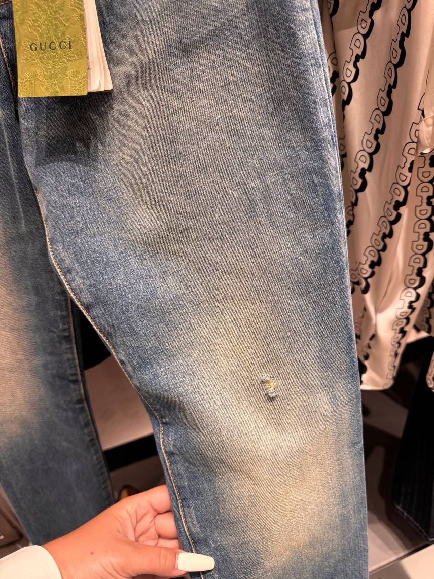 GUCCI Denim side view - Men's luxury Clothes
