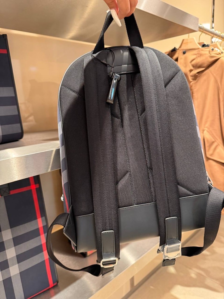 BURBERRY Backpack side view - Men's luxury Bags