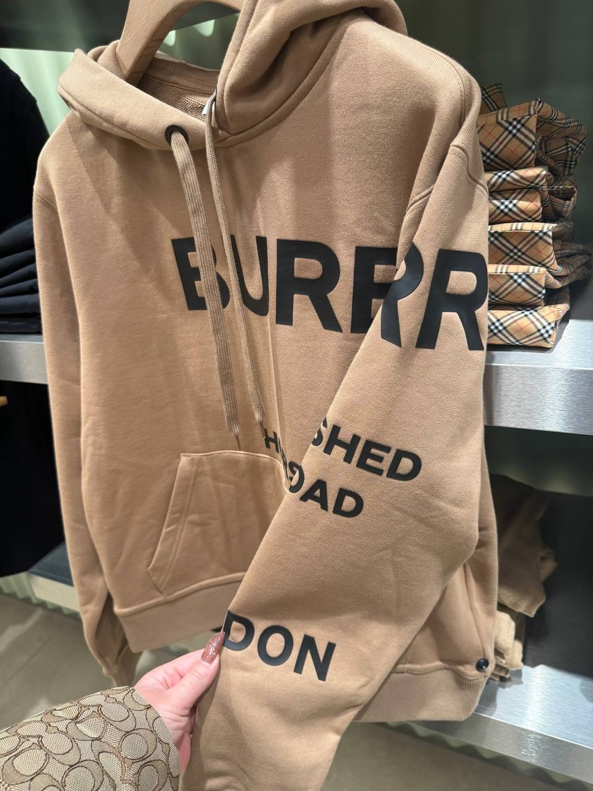 BURBERRY Hoodies front view - unisex luxury Clothes