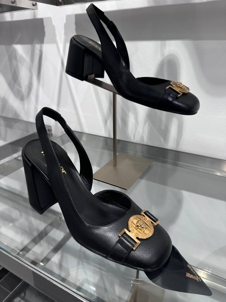 VERSACE Sandals side view - Women's luxury Shoes