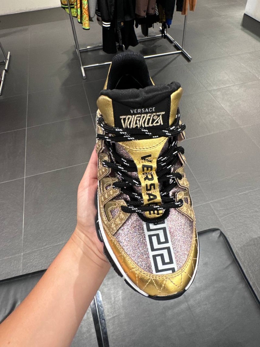 VERSACE Sneakers side view - Women's luxury Shoes