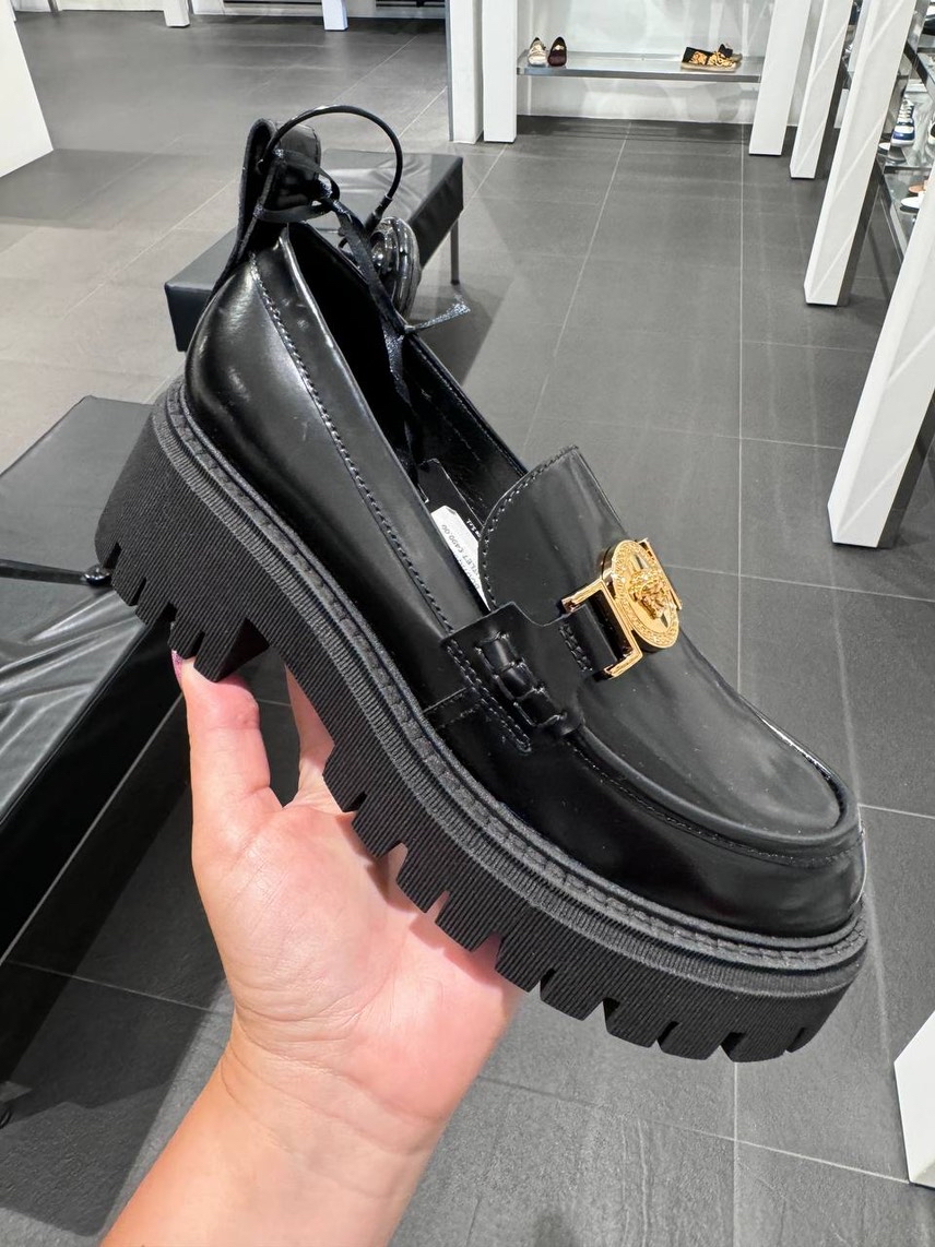 VERSACE Loafers front view - Women's luxury Shoes