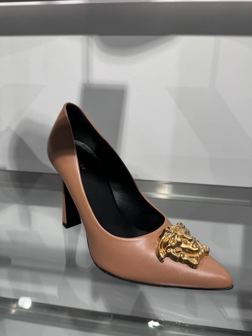 VERSACE Pumps side view - Women's luxury Shoes