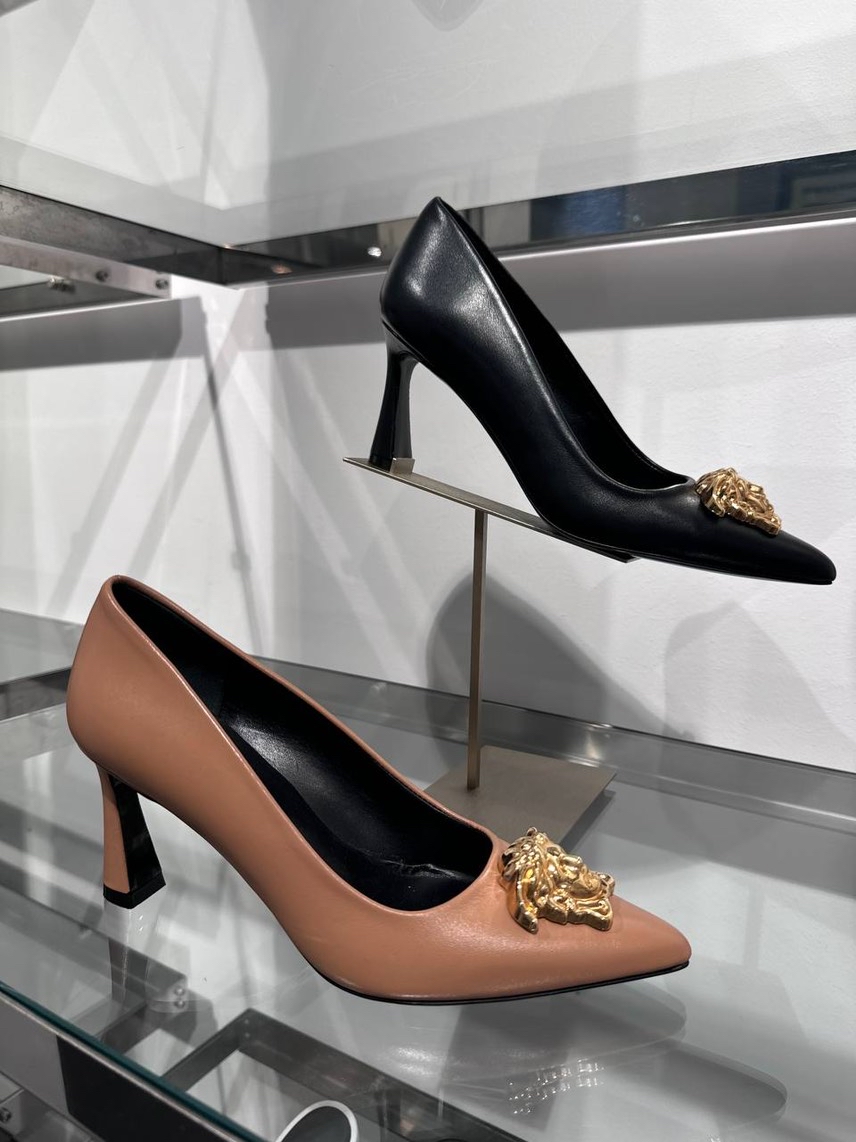 VERSACE Pumps side view - Women's luxury Shoes