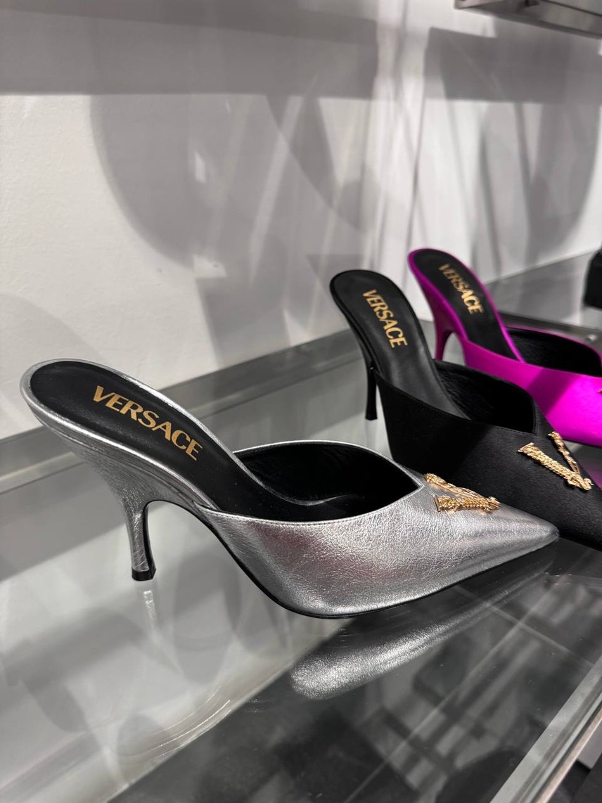 VERSACE Sandals side view - Women's luxury Shoes