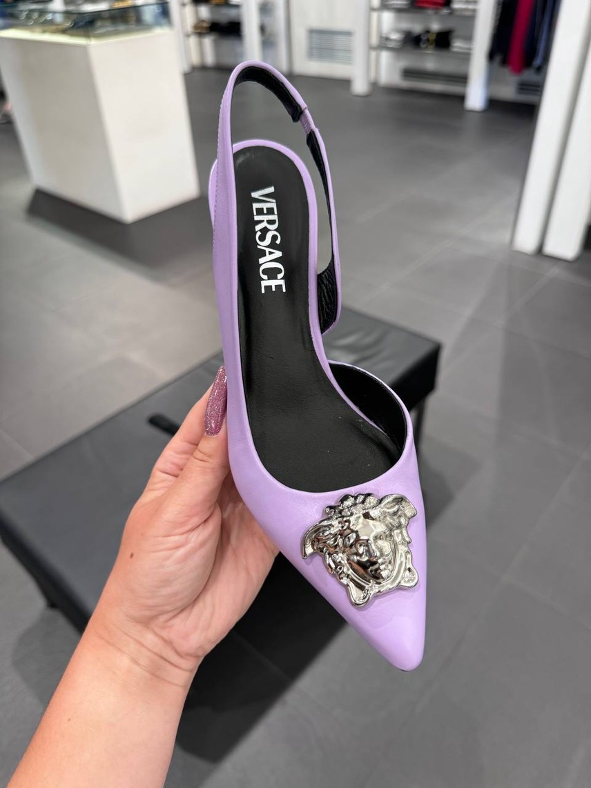 VERSACE Sandals side view - Women's luxury Shoes
