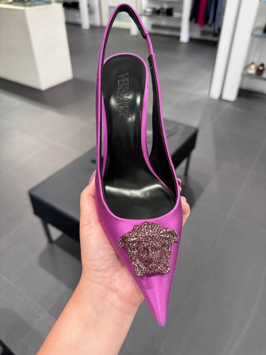 VERSACE Sandals side view - Women's luxury Shoes