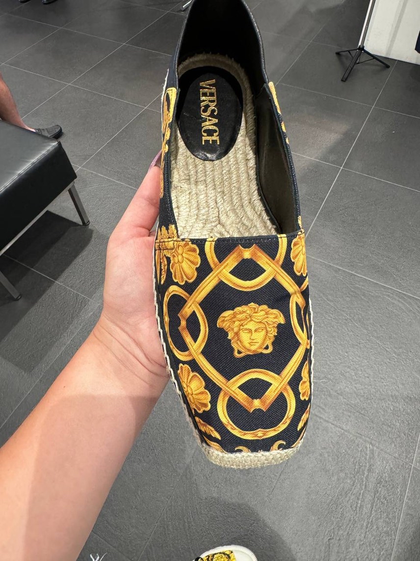 VERSACE Espadrilles side view - Men's luxury Shoes