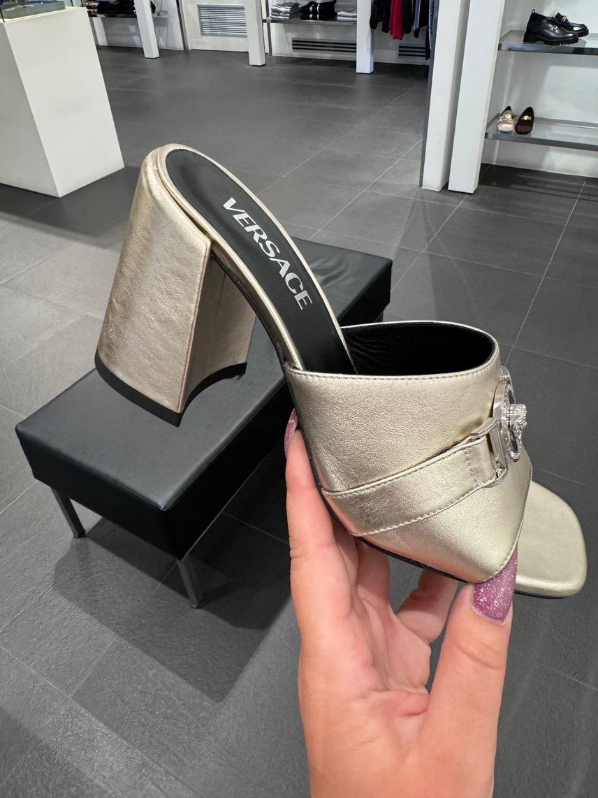 VERSACE Sandals side view - Women's luxury Shoes