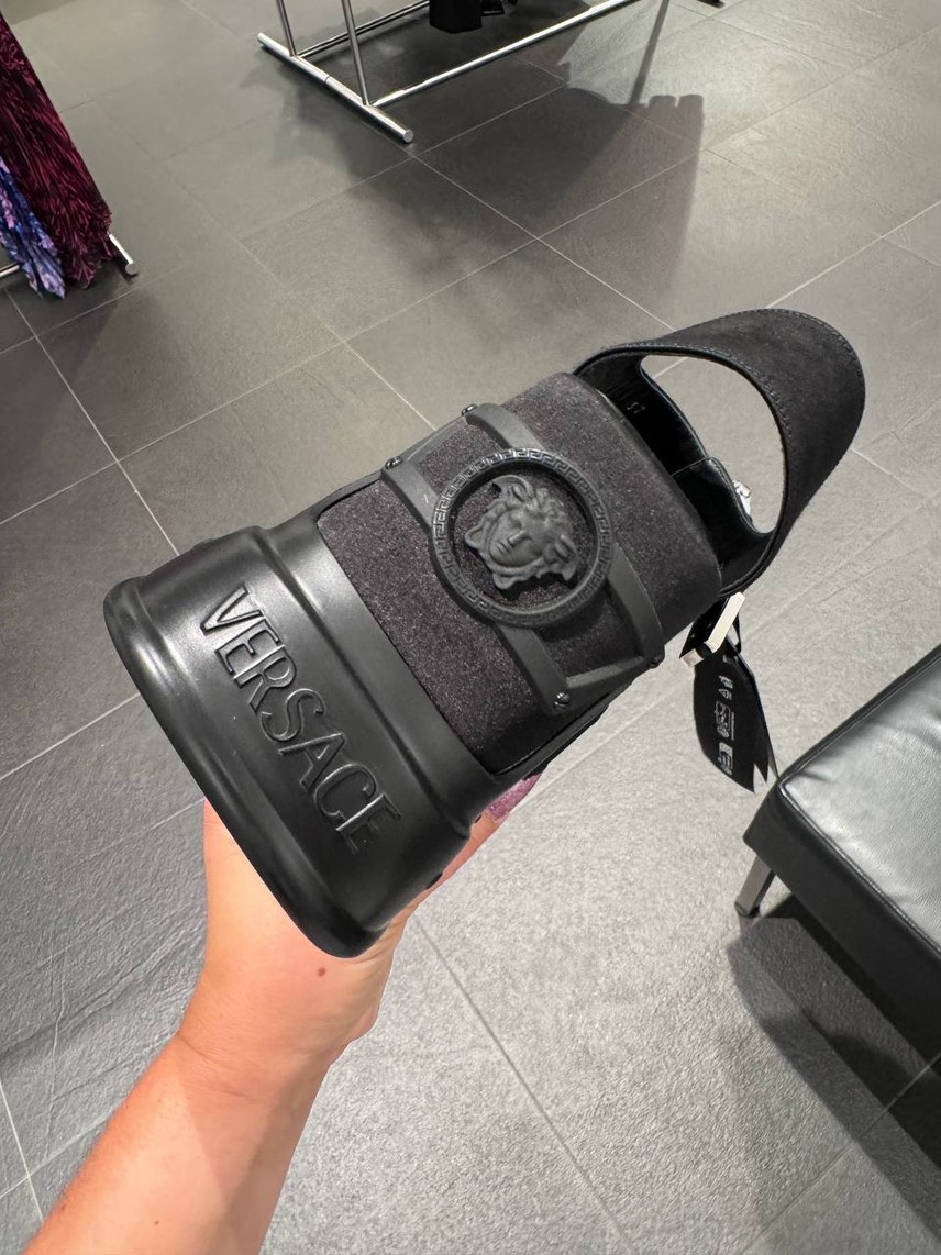 VERSACE Sandals side view - Women's luxury Shoes