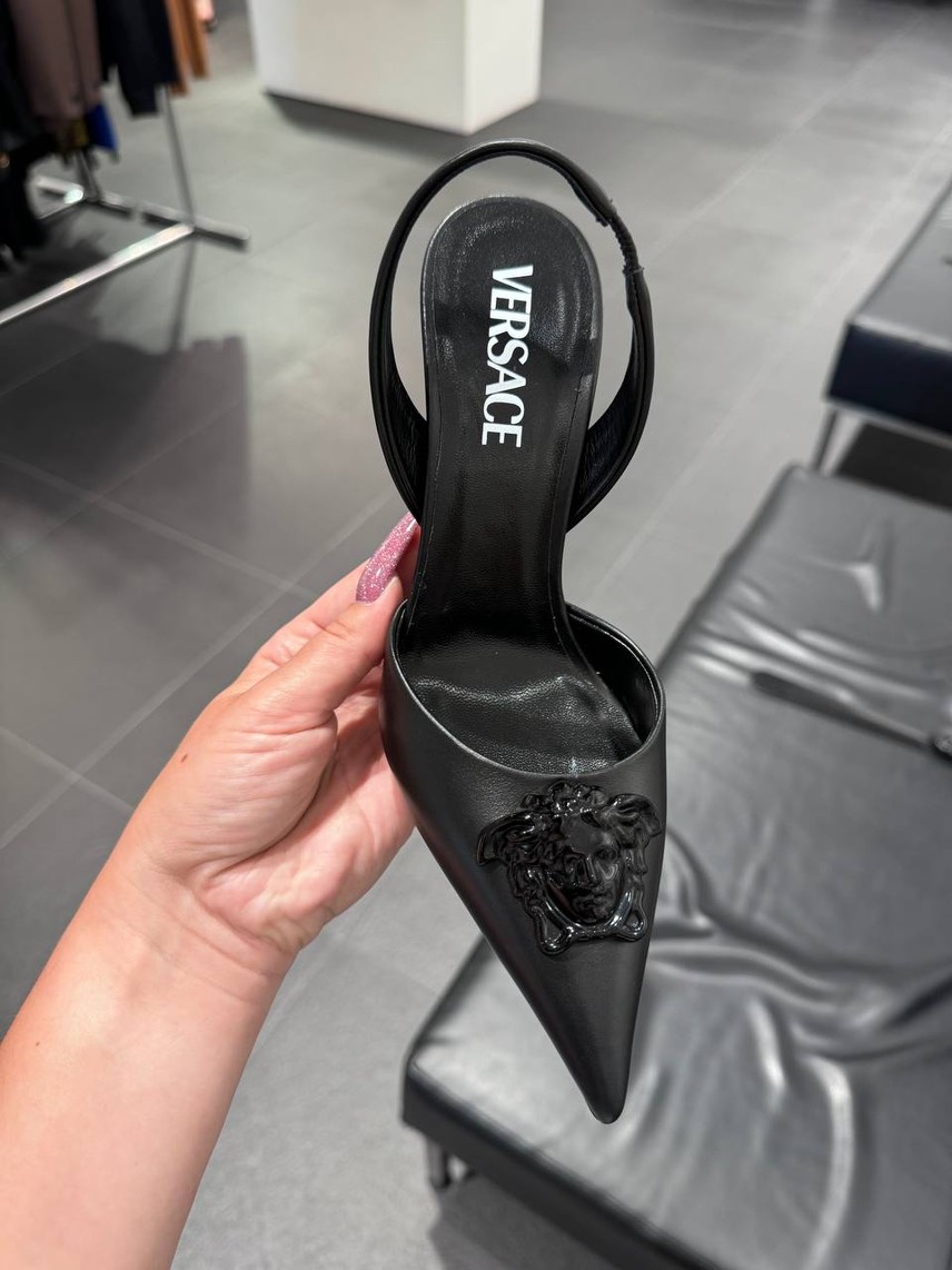 VERSACE Sandals side view - Women's luxury Shoes
