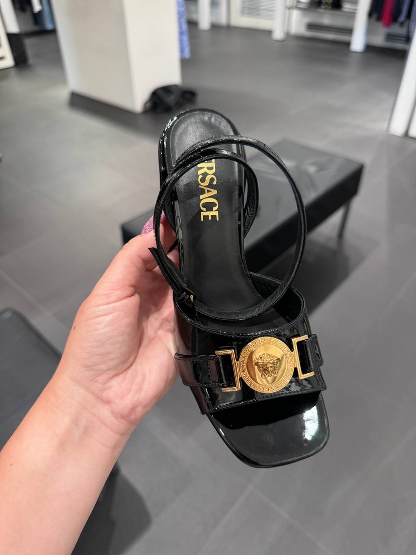 VERSACE Sandals side view - Women's luxury Shoes