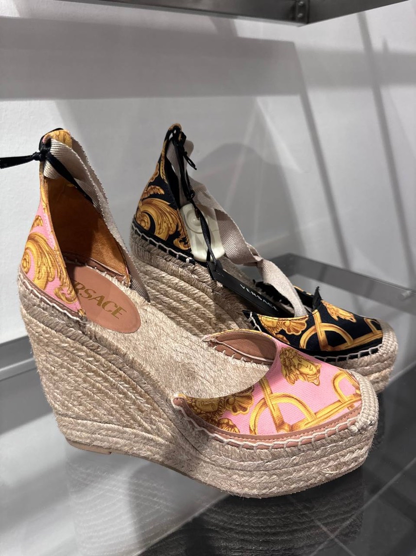 VERSACE Espadrilles front view - Women's luxury Shoes