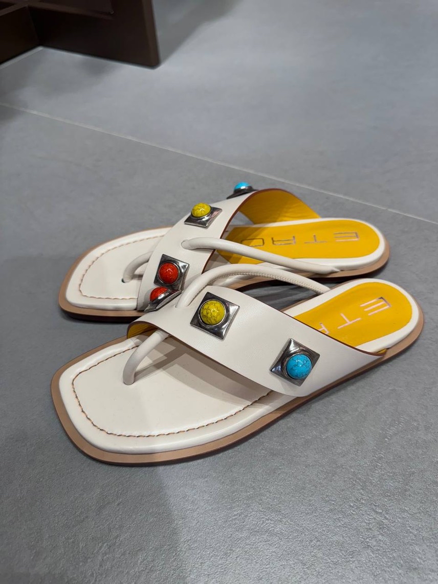 ETRO Slides front view - Women's luxury Shoes