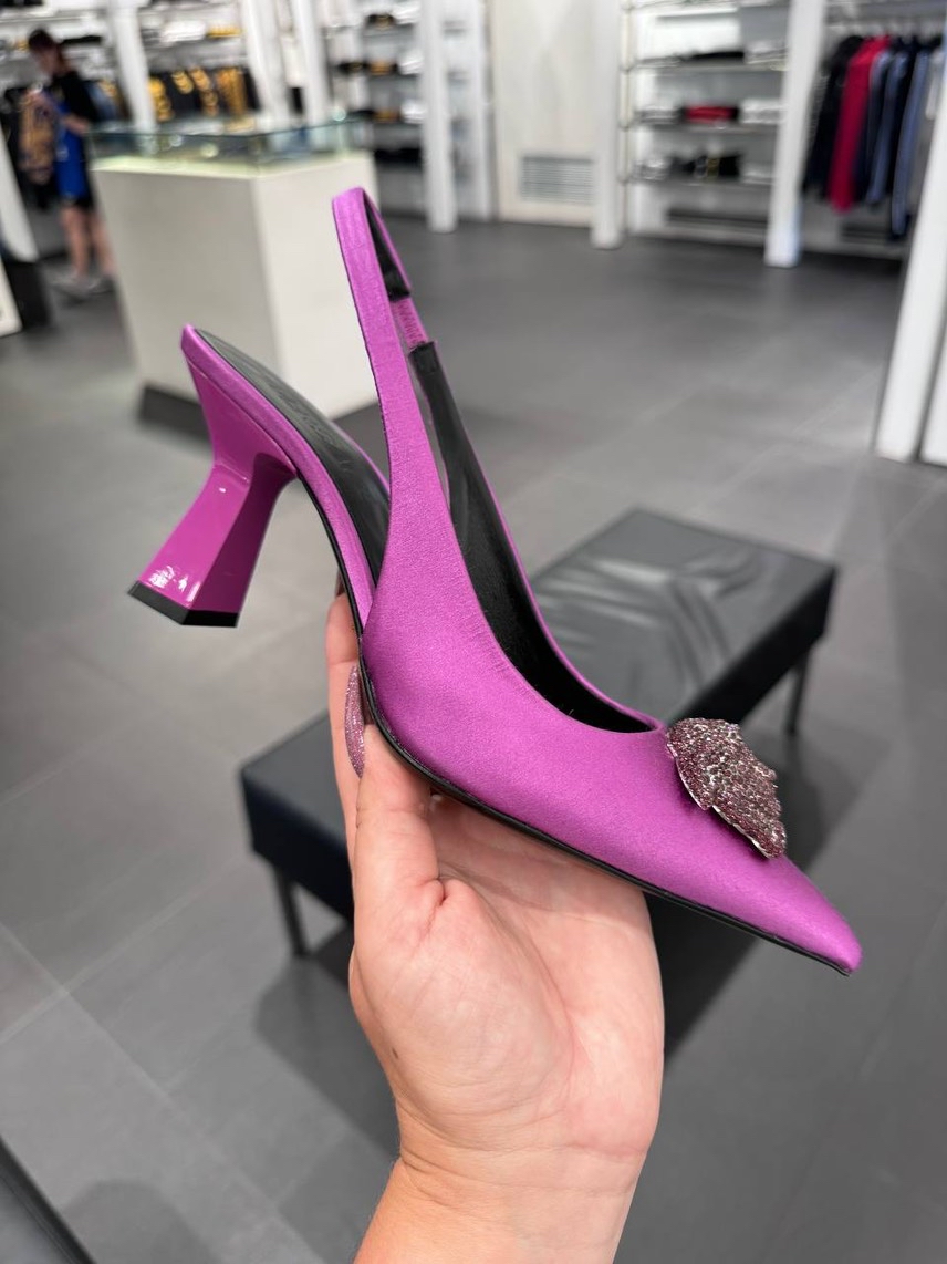 VERSACE Sandals side view - Women's luxury Shoes